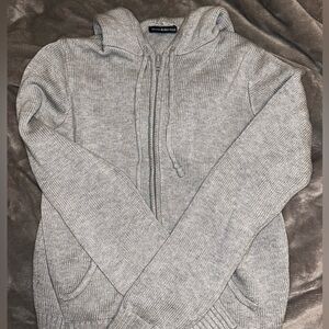 Brandy Melville knit full zip hoodie
